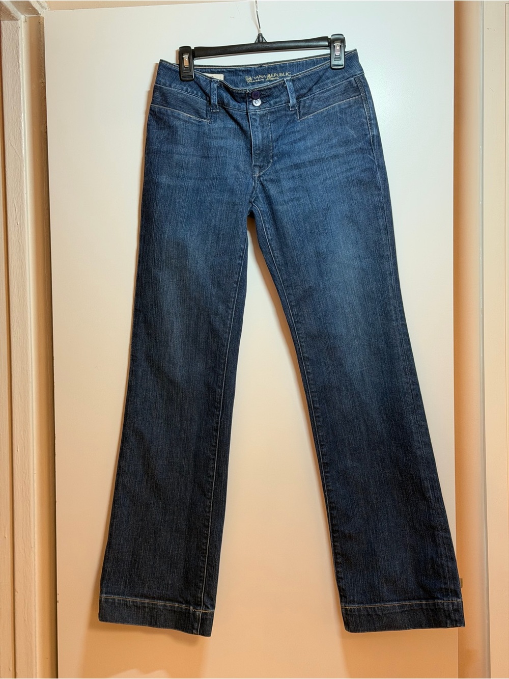 Banana Republic Dark Blue Wide Leg Jeans